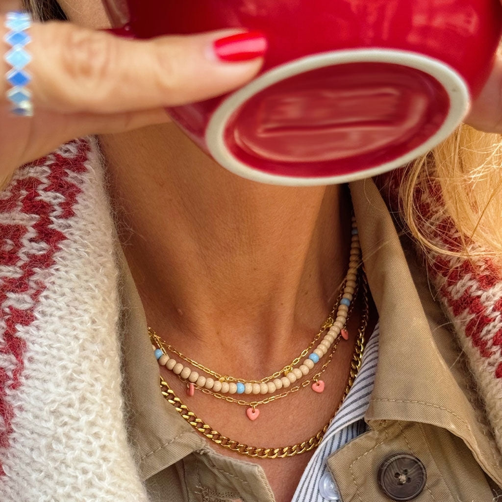 LULU Copenhagen Panzer Necklace gold plated Necklaces Gold plated