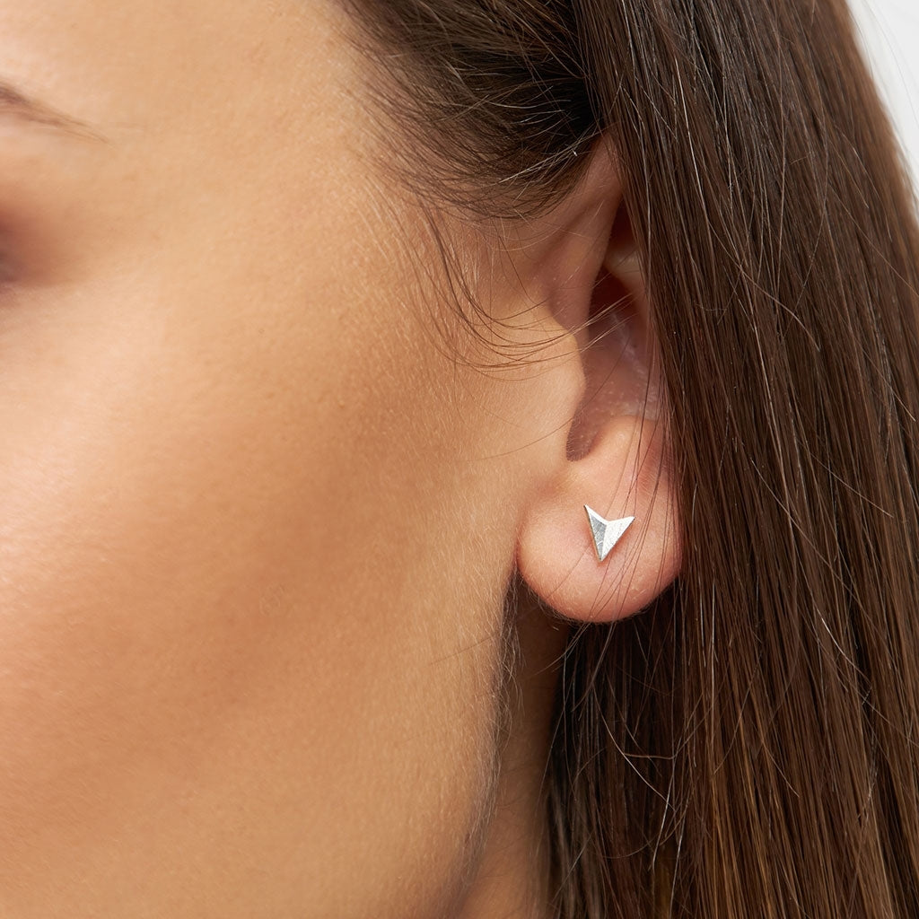 LULU Copenhagen Paper Plane earring 1 pcs Ear stud, 1 pcs Silver