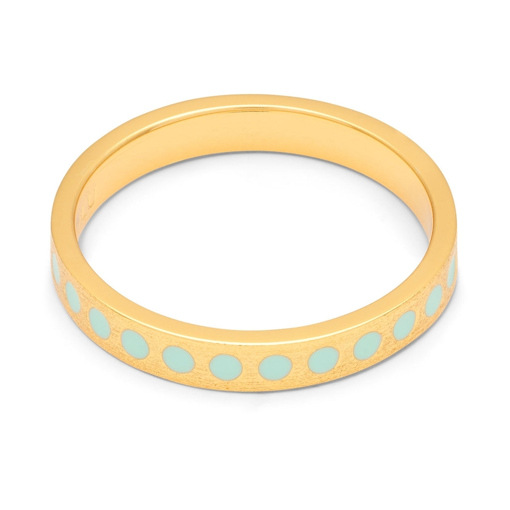 LULU Copenhagen Pattern Ring gold plated Rings Mint