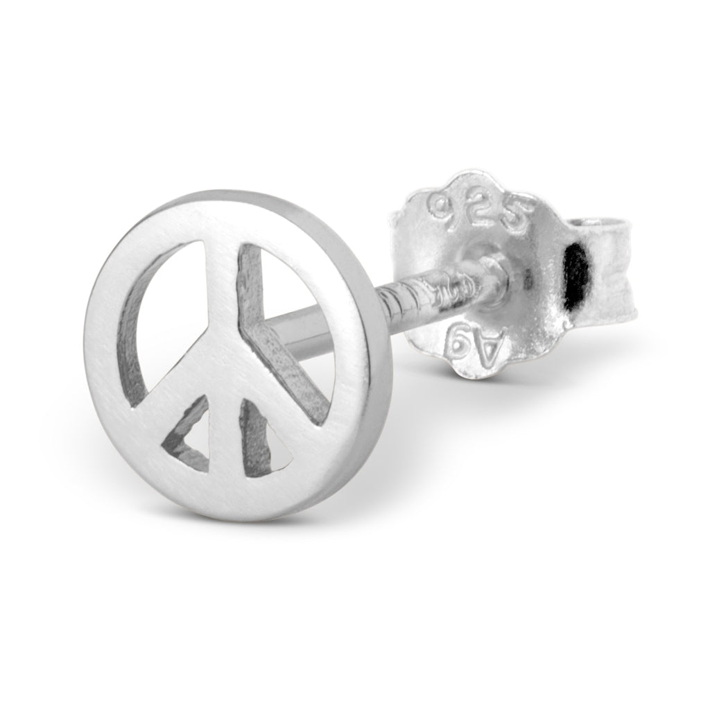 LULU Copenhagen Peace earring 1 pcs Ear stud, 1 pcs Silver