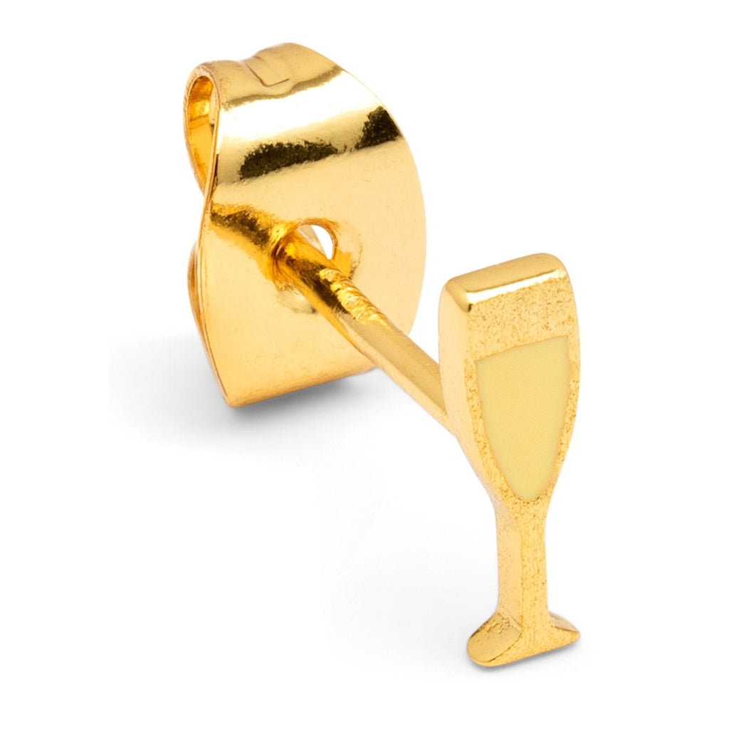 LULU Copenhagen Pop earring 1 pcs - Gold Plated Ear stud, 1 pcs Gold plated