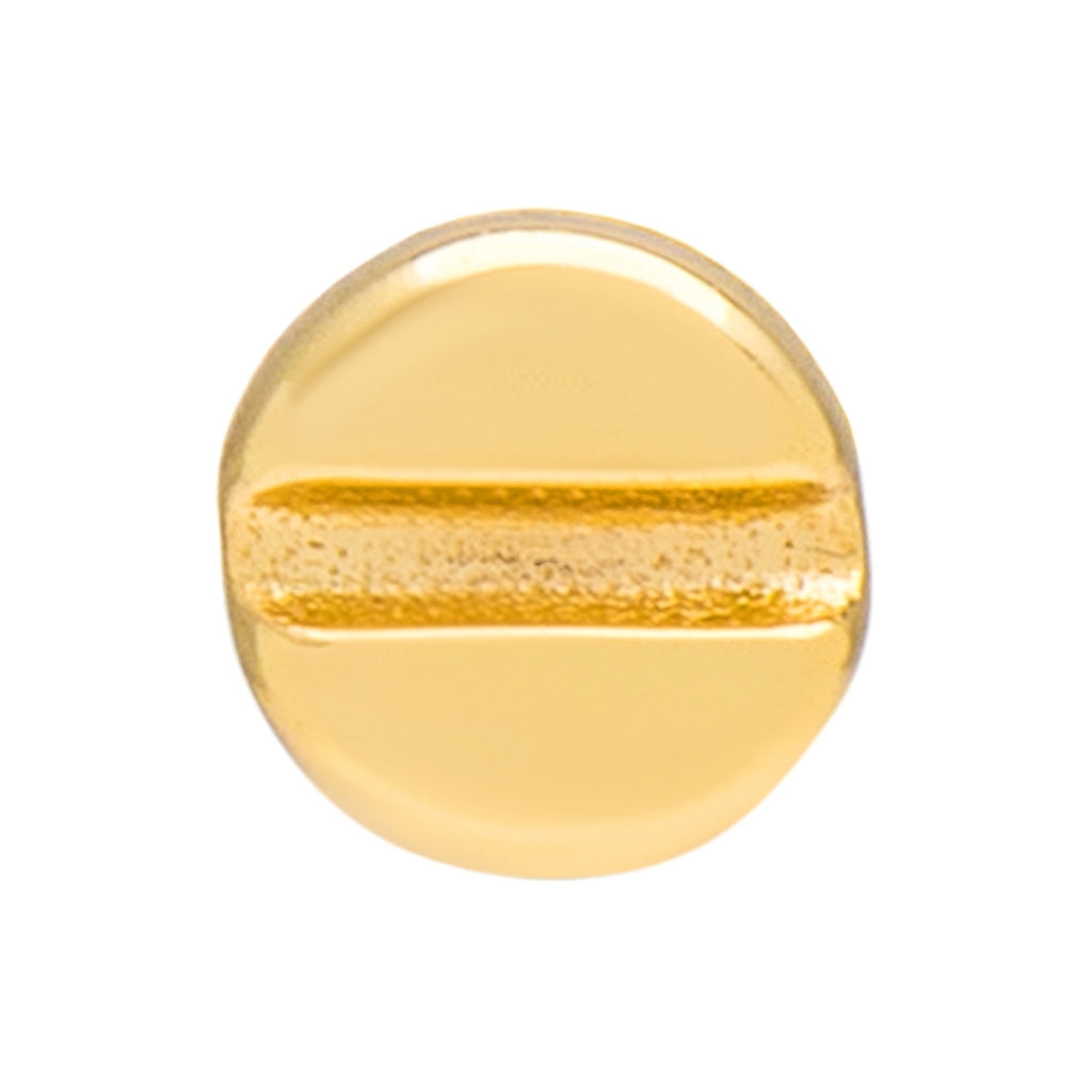 LULU Copenhagen Screw earring 1 pcs Ear stud, 1 pcs Gold plated