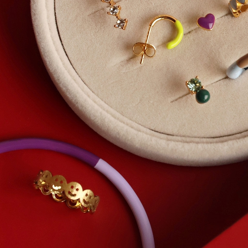 LULU Copenhagen Smile Ring Rings Gold plated
