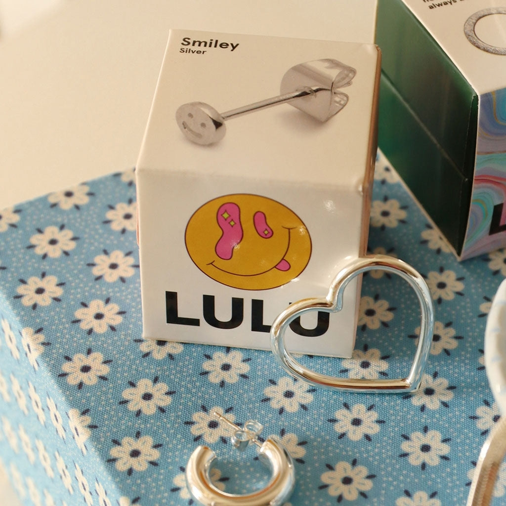 LULU Copenhagen Smile earring 1 pcs Ear stud, 1 pcs Silver Plated