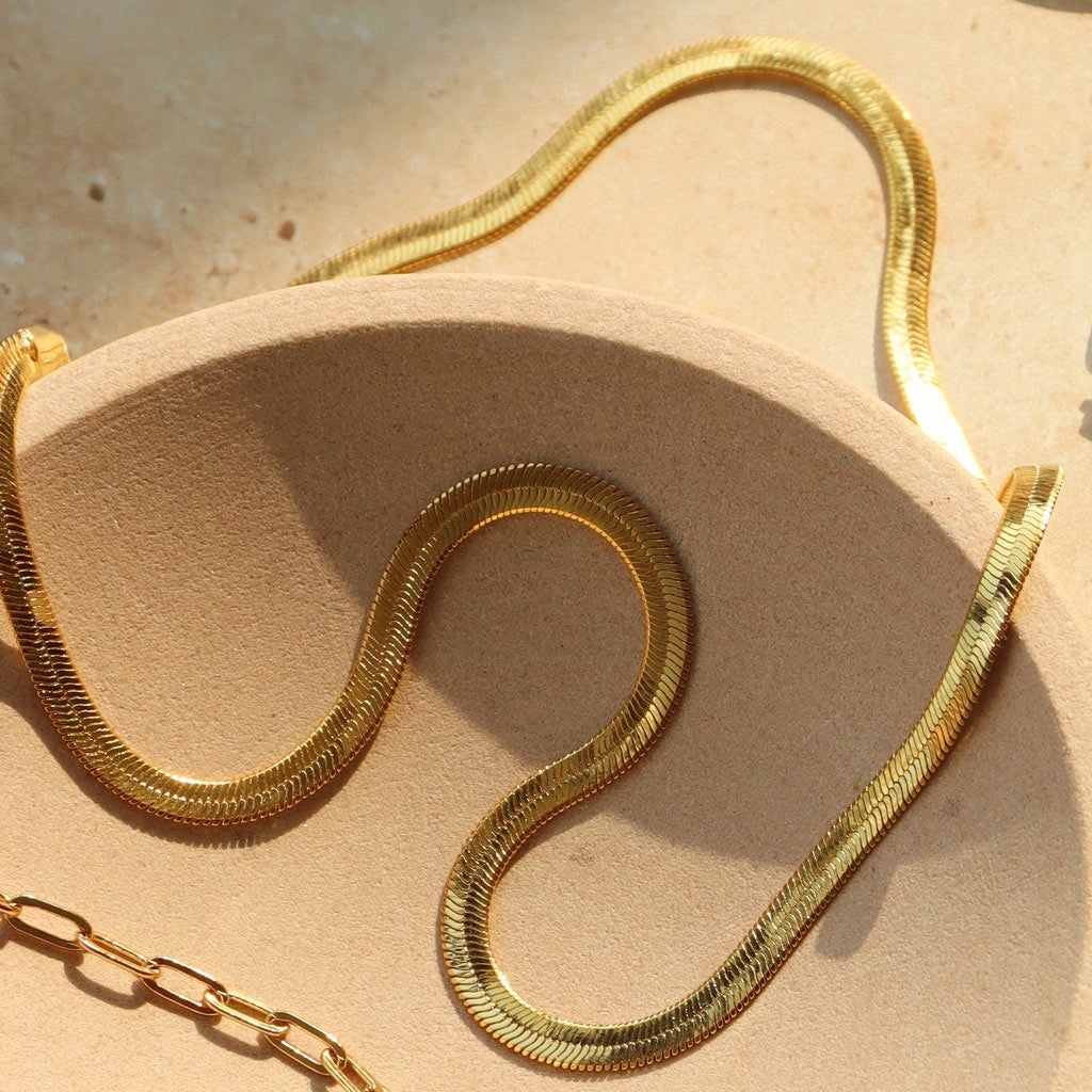 LULU Copenhagen Snake Necklace gold plated Necklaces Gold plated