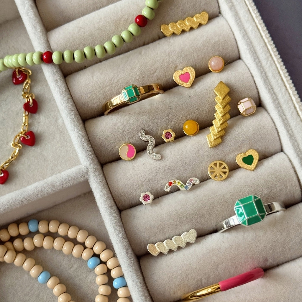 LULU Copenhagen Snaky earring 1 pcs silver plated Ear stud, 1 pcs