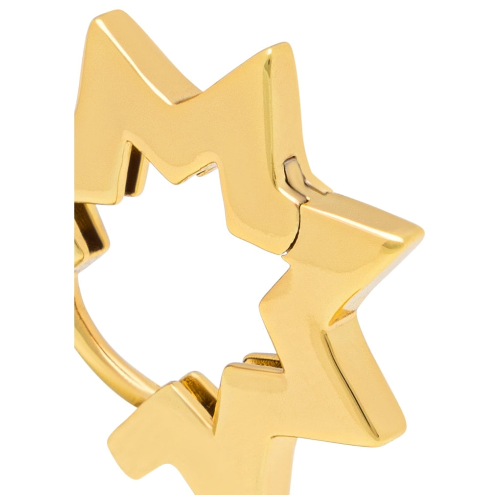 LULU Copenhagen Star Hoops pair Hoops Gold plated