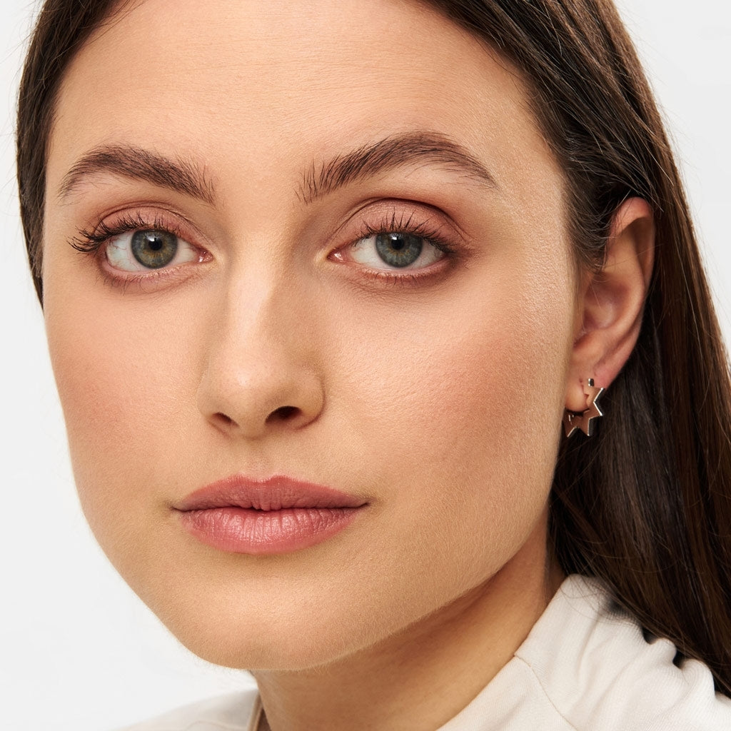 LULU Copenhagen Star Hoops pair Hoops Silver Plated