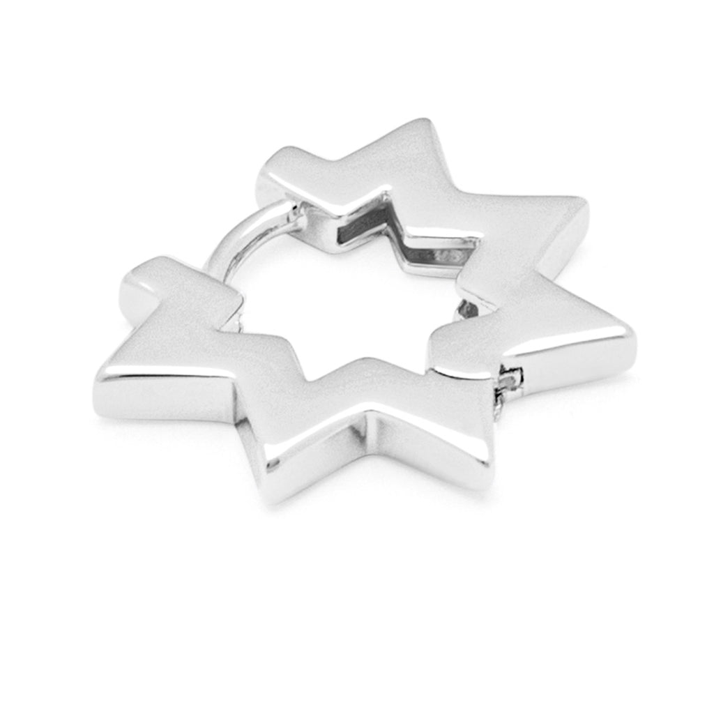 LULU Copenhagen Star Hoops pair Hoops Silver Plated