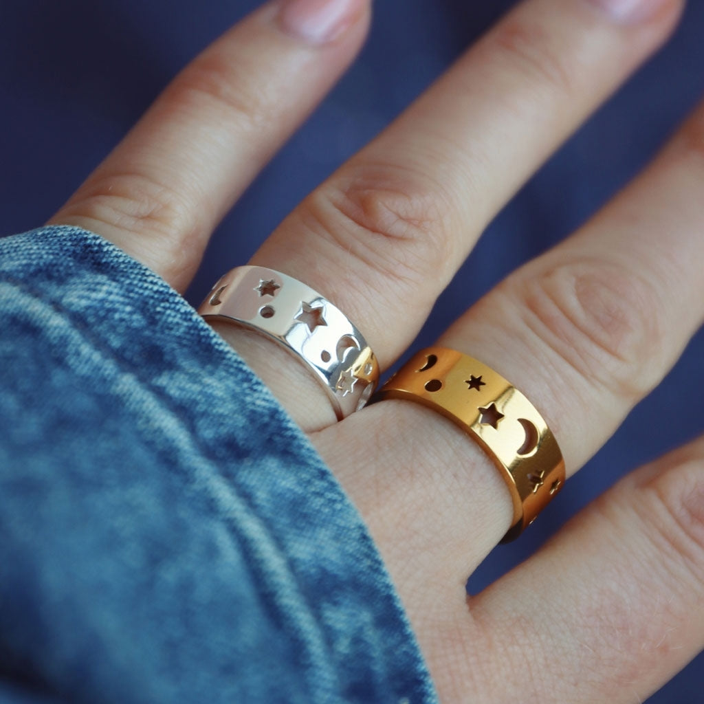 LULU Copenhagen Stardust Ring Rings Gold plated