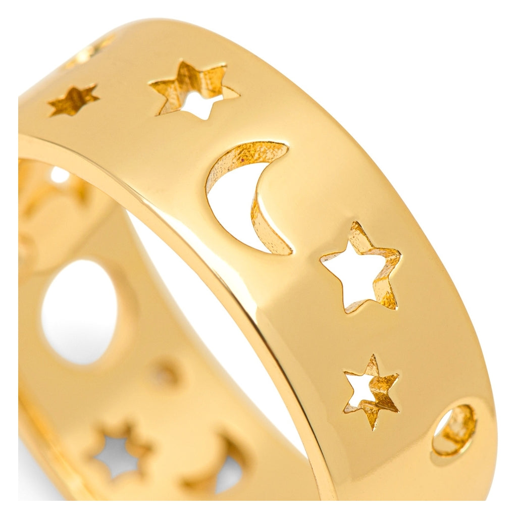 LULU Copenhagen Stardust Ring Rings Gold plated