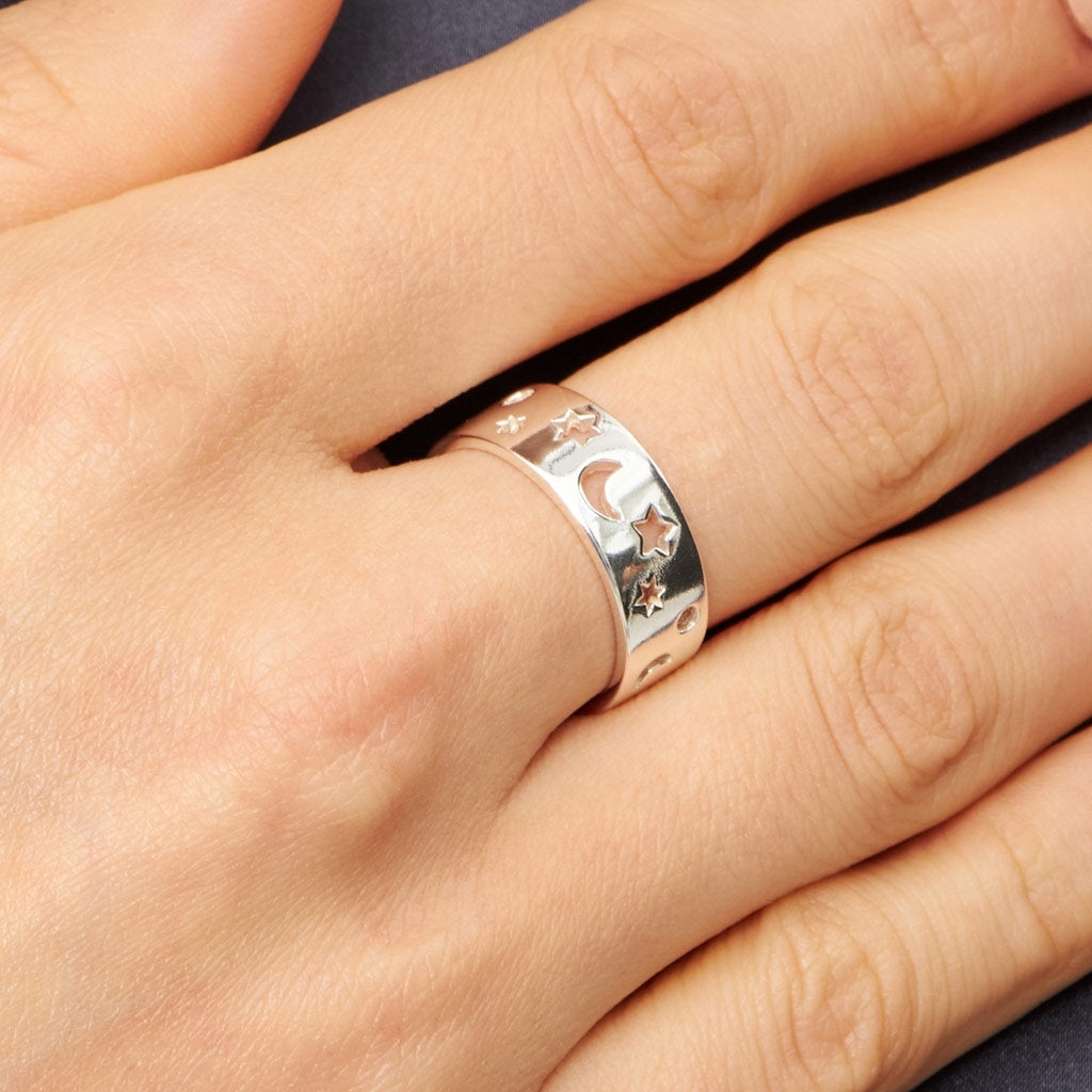 LULU Copenhagen Stardust Ring Rings Silver