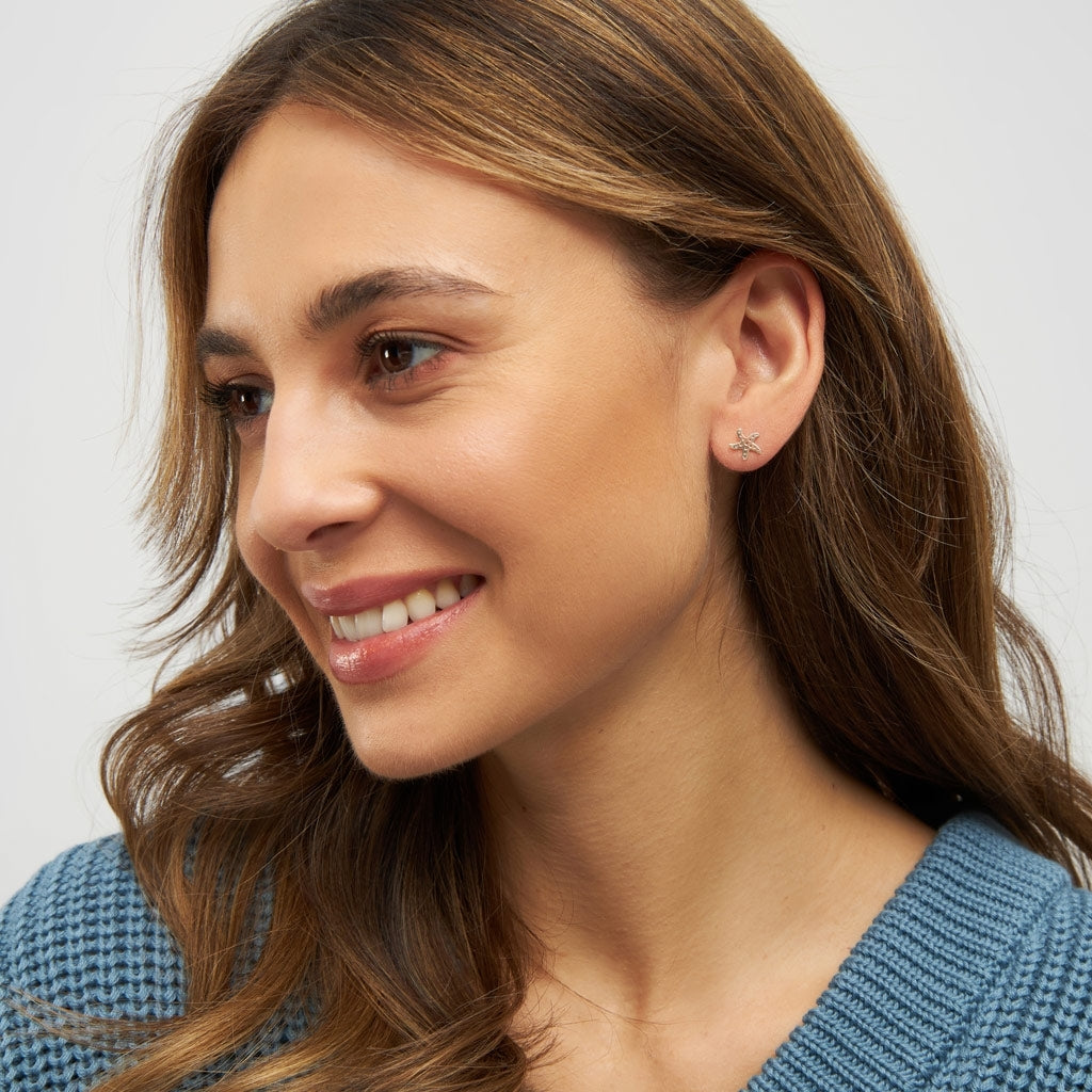 LULU Copenhagen Starfish earring 1 pcs Ear stud, 1 pcs Silver