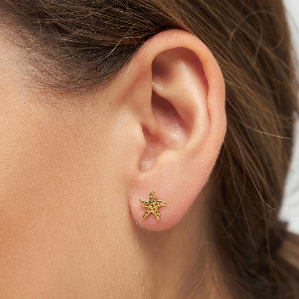 LULU Copenhagen Starfish earring 1 pcs Ear stud, 1 pcs Gold plated