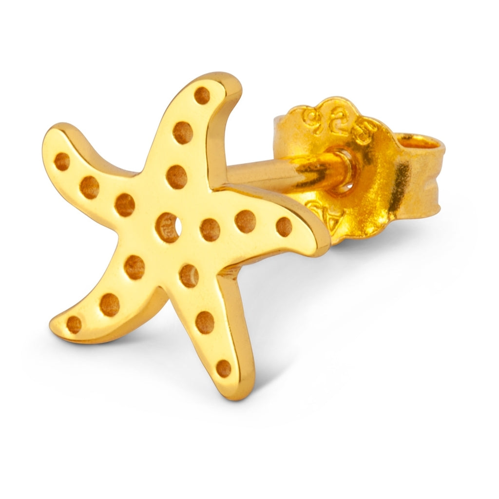 LULU Copenhagen Starfish earring 1 pcs Ear stud, 1 pcs Gold plated