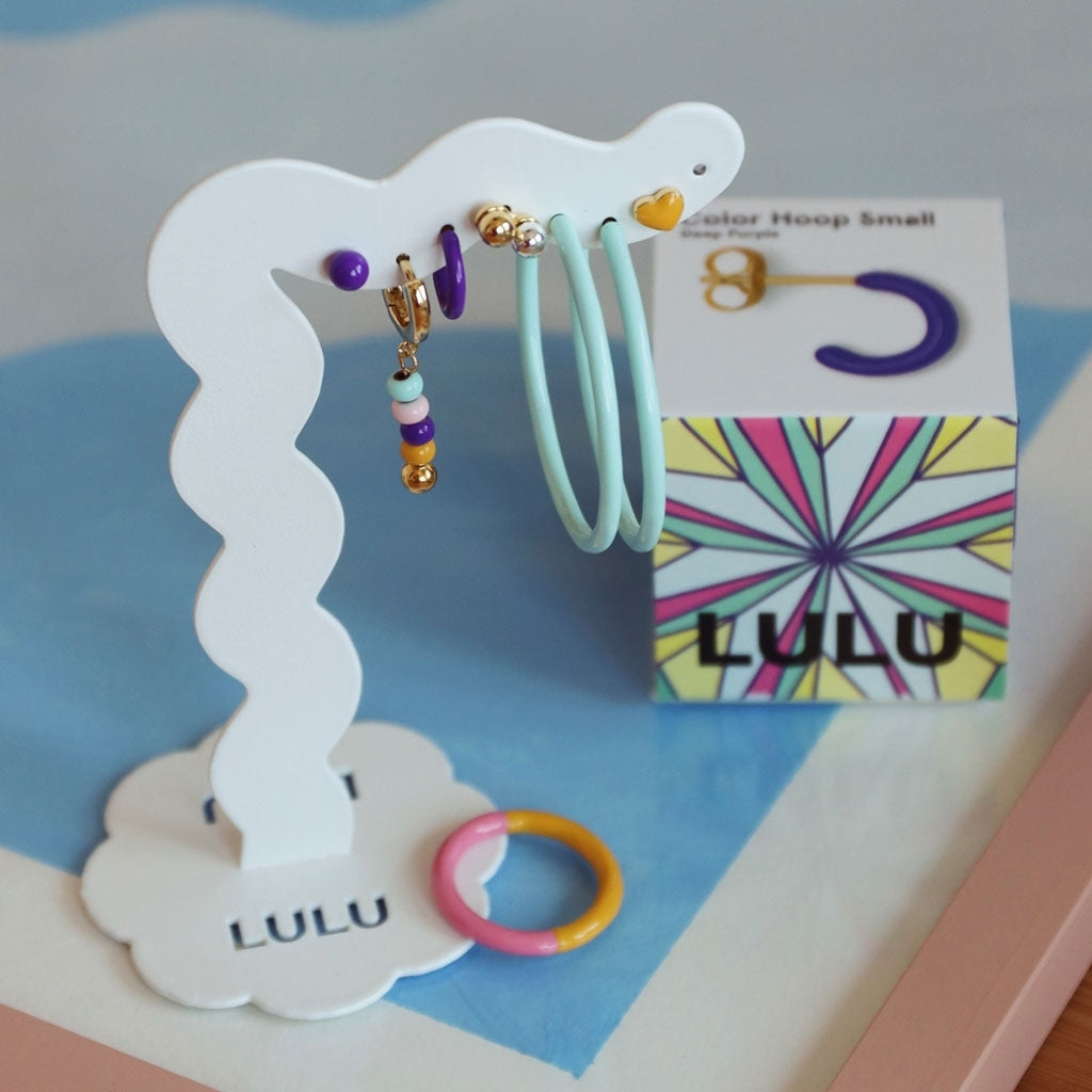 LULU Copenhagen Summer Gold earring 1 pcs Ear stud, 1 pcs Gold plated