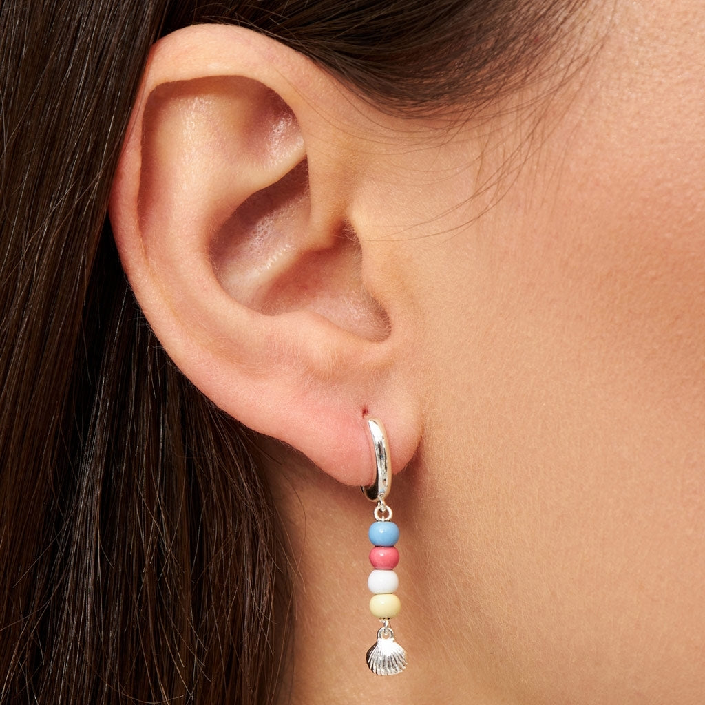 LULU Copenhagen Summer Shell earring 1 pcs Ear stud, 1 pcs Silver Plated
