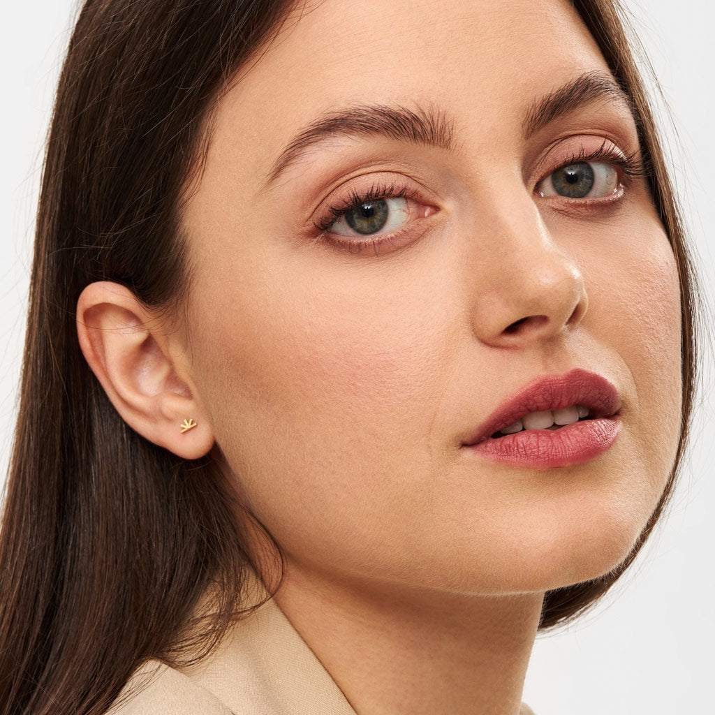 LULU Copenhagen Sunrise earring 1 pcs Ear stud, 1 pcs Gold plated