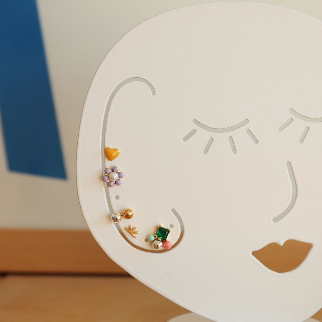 LULU Copenhagen Sunrise earring 1 pcs Ear stud, 1 pcs Gold plated