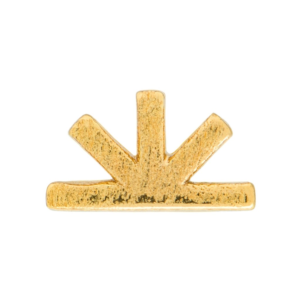 LULU Copenhagen Sunrise earring 1 pcs Ear stud, 1 pcs Gold plated