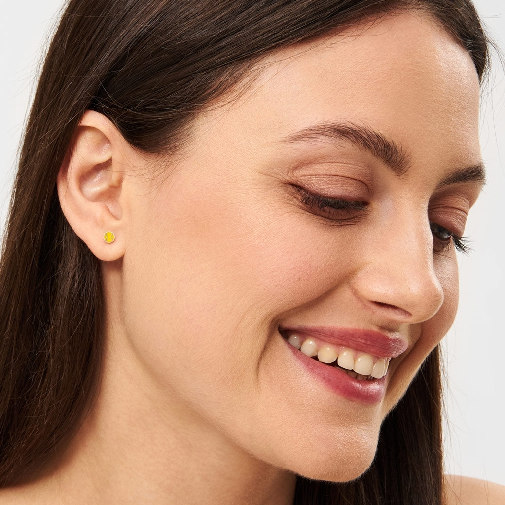 LULU Copenhagen Tennis earring 1 pcs Ear stud, 1 pcs Gold plated