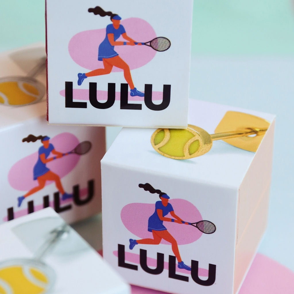 LULU Copenhagen Tennis earring 1 pcs Ear stud, 1 pcs Gold plated