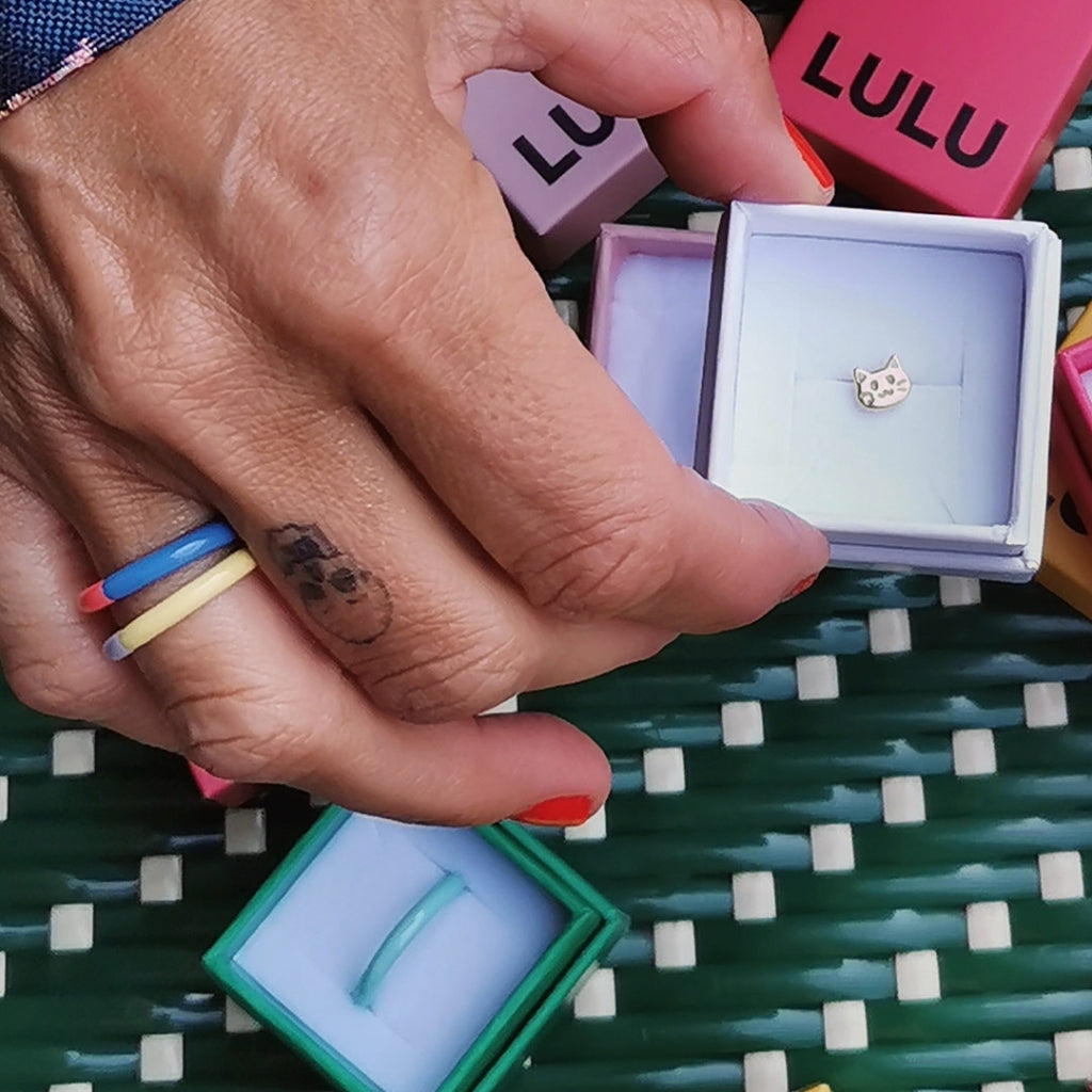 LULU Copenhagen The Cat earring 1 pcs Ear stud, 1 pcs Gold plated