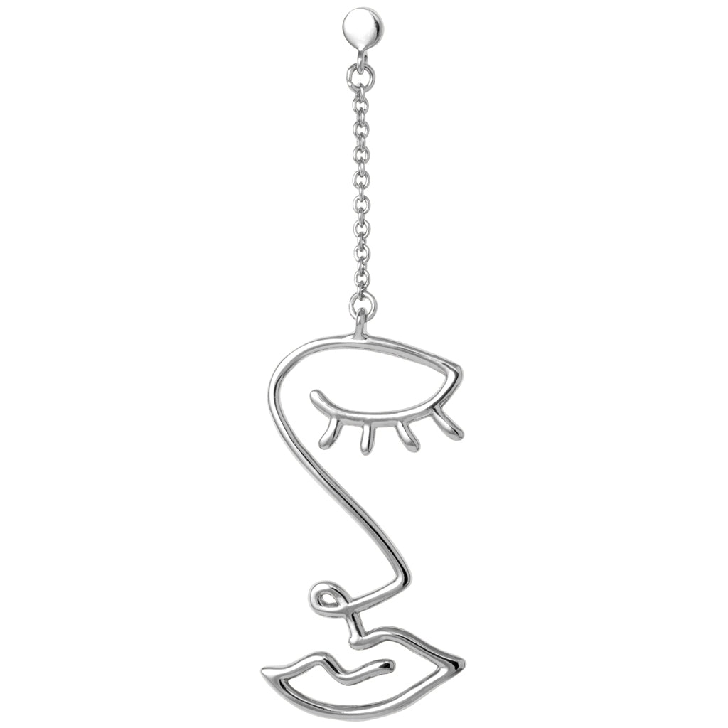 LULU Copenhagen Topping Long Woman earring 1 pcs Ear stud, 1 pcs Silver Plated