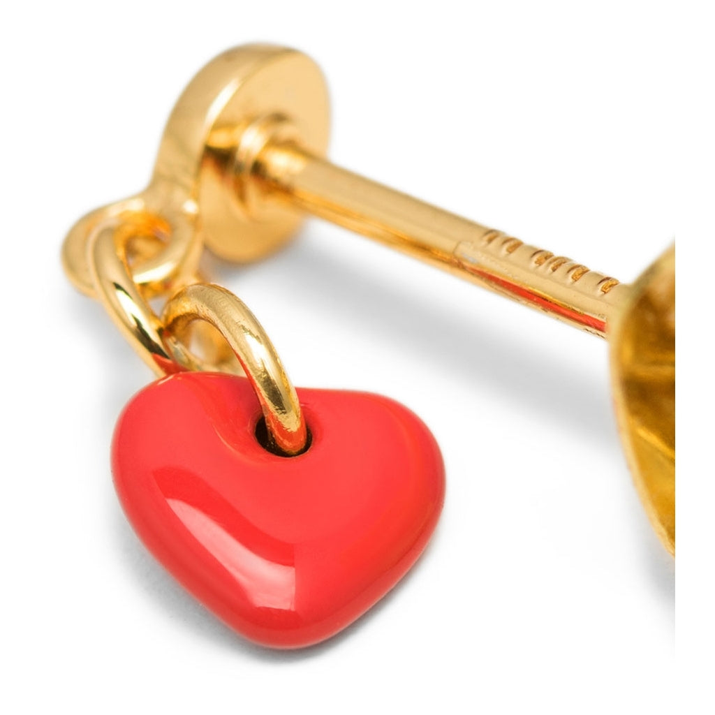 LULU Copenhagen Love U Dangling earring 1 pcs Ear stud, 1 pcs Lipstick Red