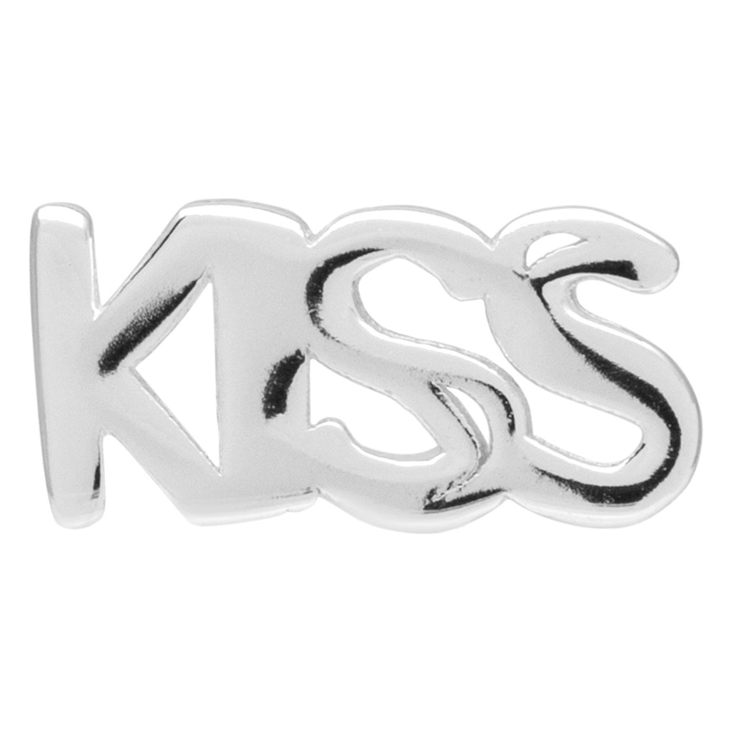 LULU Copenhagen Word Kiss earring 1 pcs Ear stud, 1 pcs Silver
