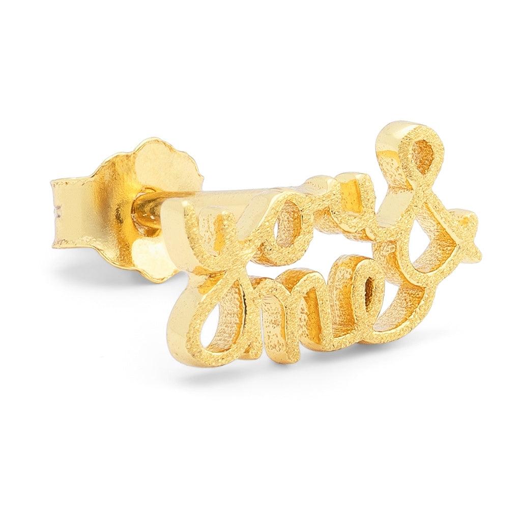 LULU Copenhagen You&Me earring 1 pcs Ear stud, 1 pcs Gold plated