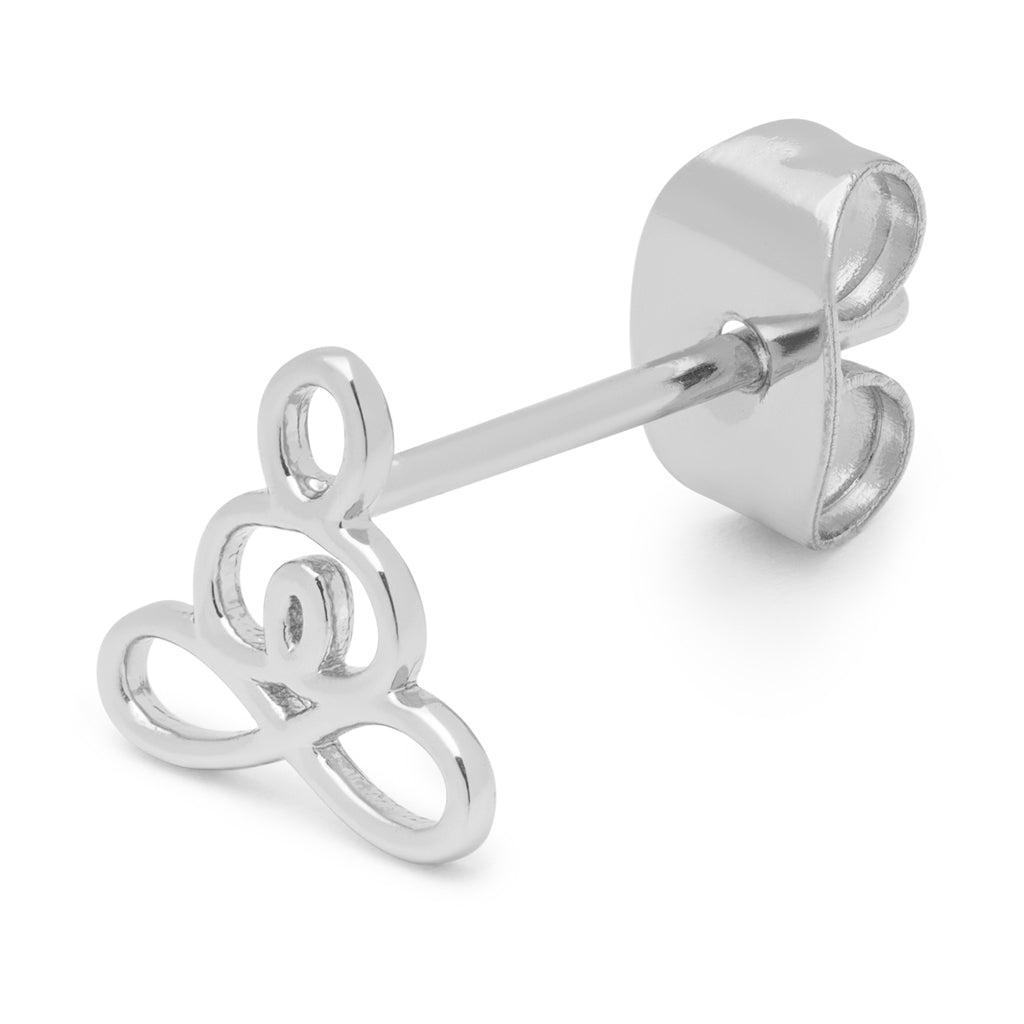 LULU Copenhagen Zen earring 1 pcs Ear stud, 1 pcs Silver Plated