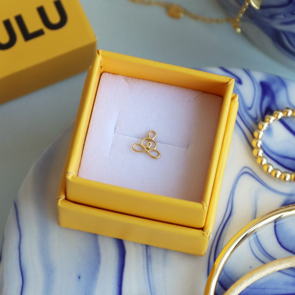 LULU Copenhagen Zen earring 1 pcs Ear stud, 1 pcs Gold plated