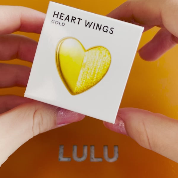 LULU Copenhagen Heart Wings earring 1 pcs Ear stud, 1 pcs Silver