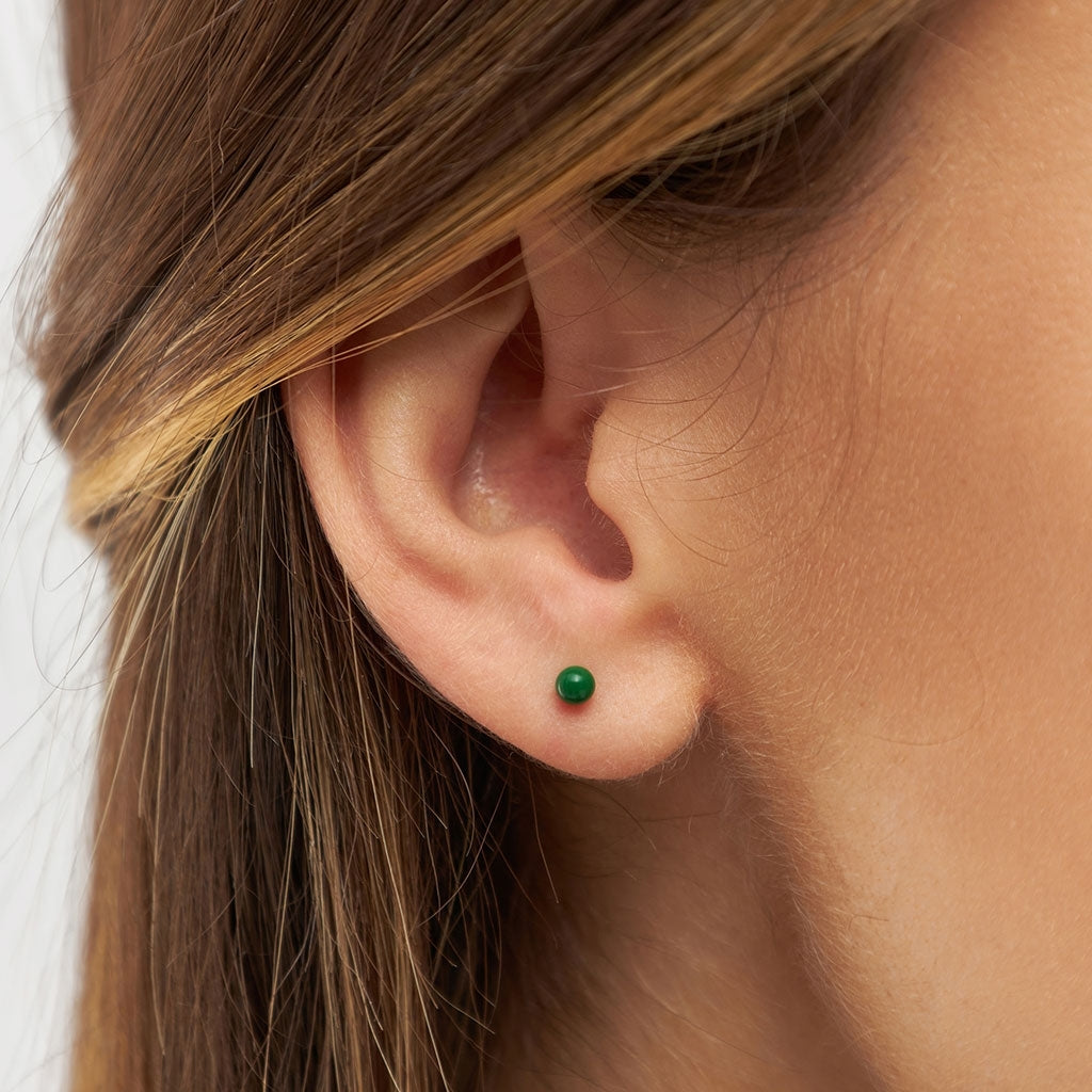 LULU Copenhagen Color Ball earring 1 pcs Ear stud, 1 pcs Green