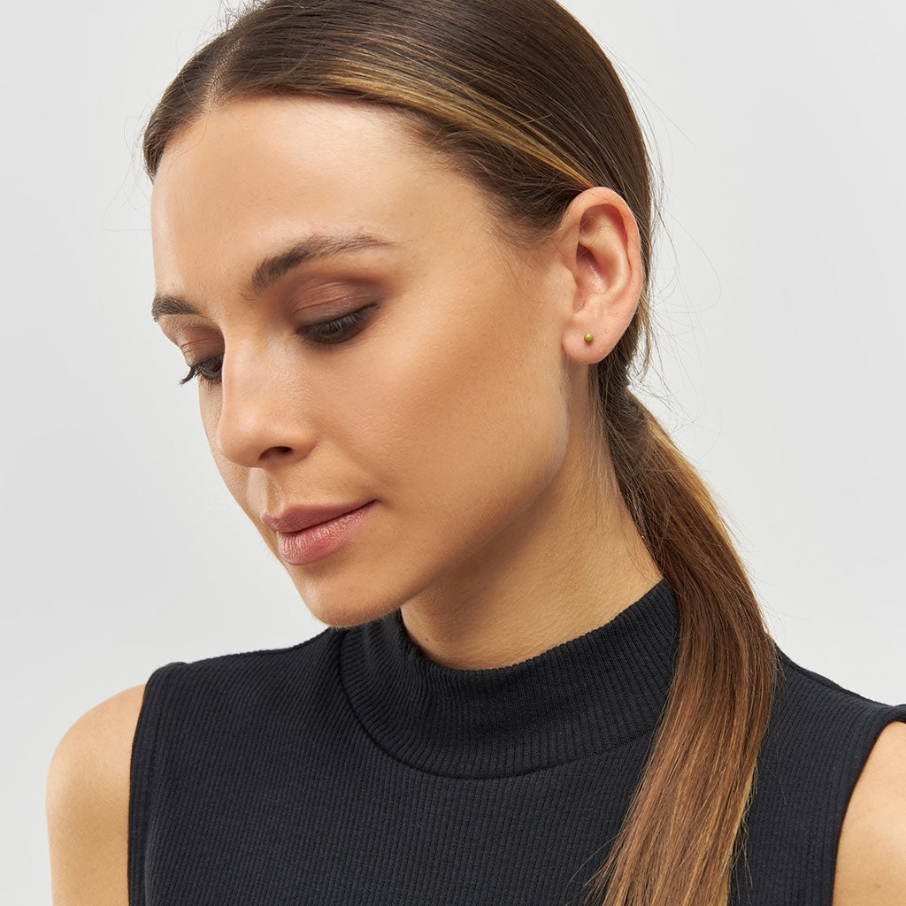 LULU Copenhagen Color Ball earring 1 pcs Ear stud, 1 pcs Willow Green