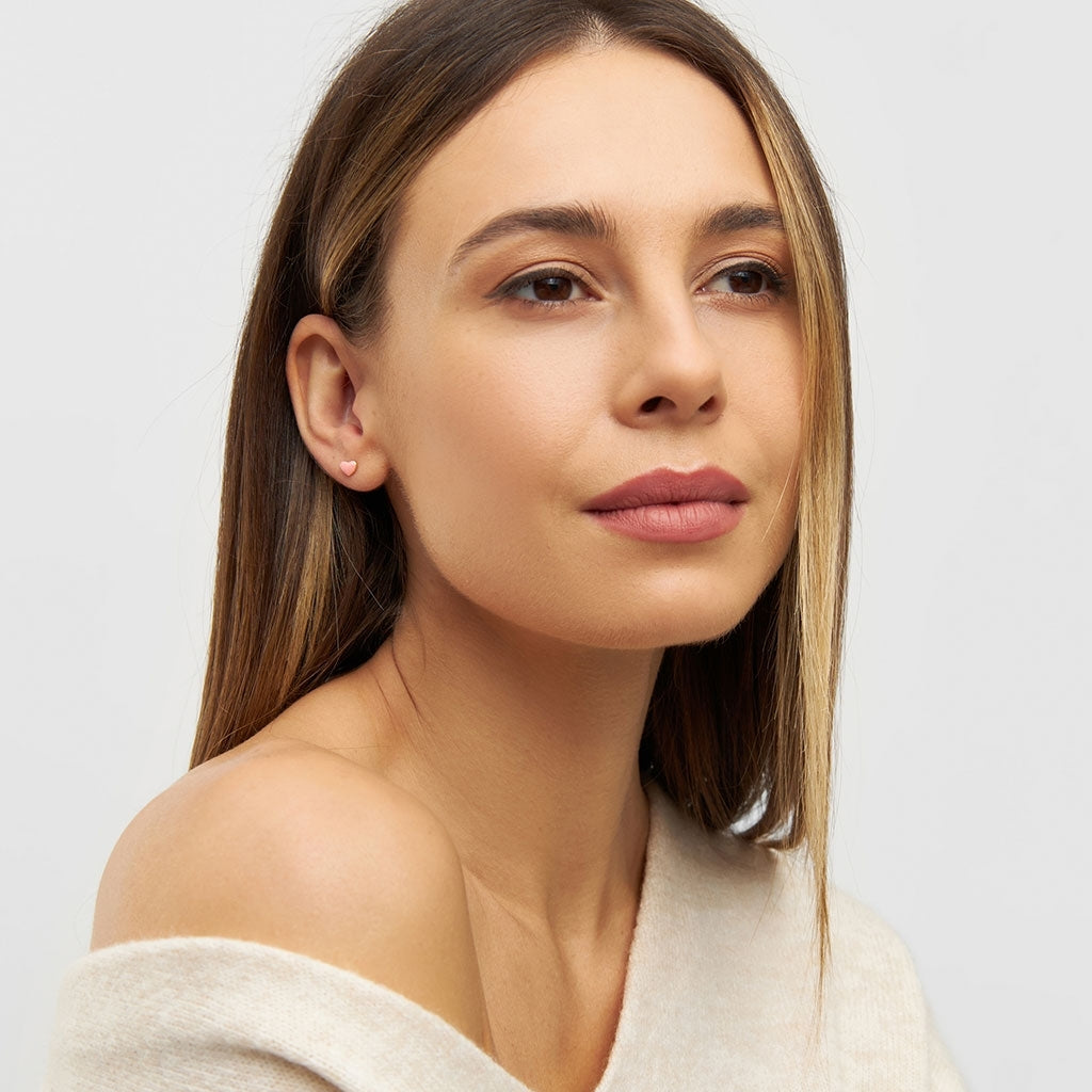 LULU Copenhagen Love U earring 1 pcs Ear stud, 1 pcs Burnt Coral