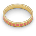 Pattern Ring gold plated - Burnt Coral