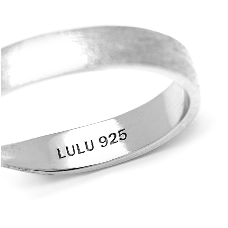 LULU Copenhagen 180 RING BRUSHED - SILVER PLATED Rings Silver