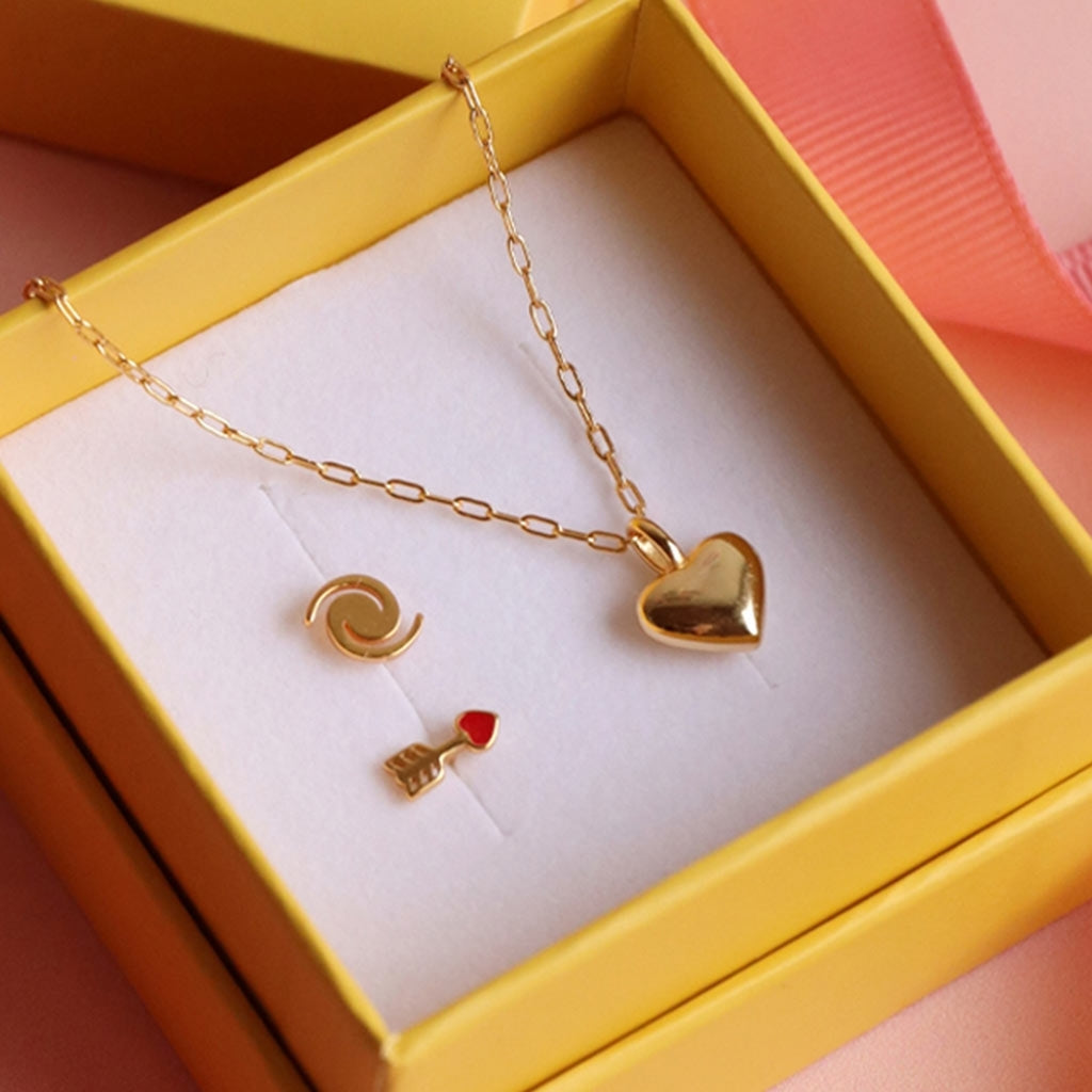 LULU Copenhagen Amor earring 1 pcs Ear stud, 1 pcs Gold plated
