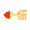 Amor earring 1 pcs - Gold plated