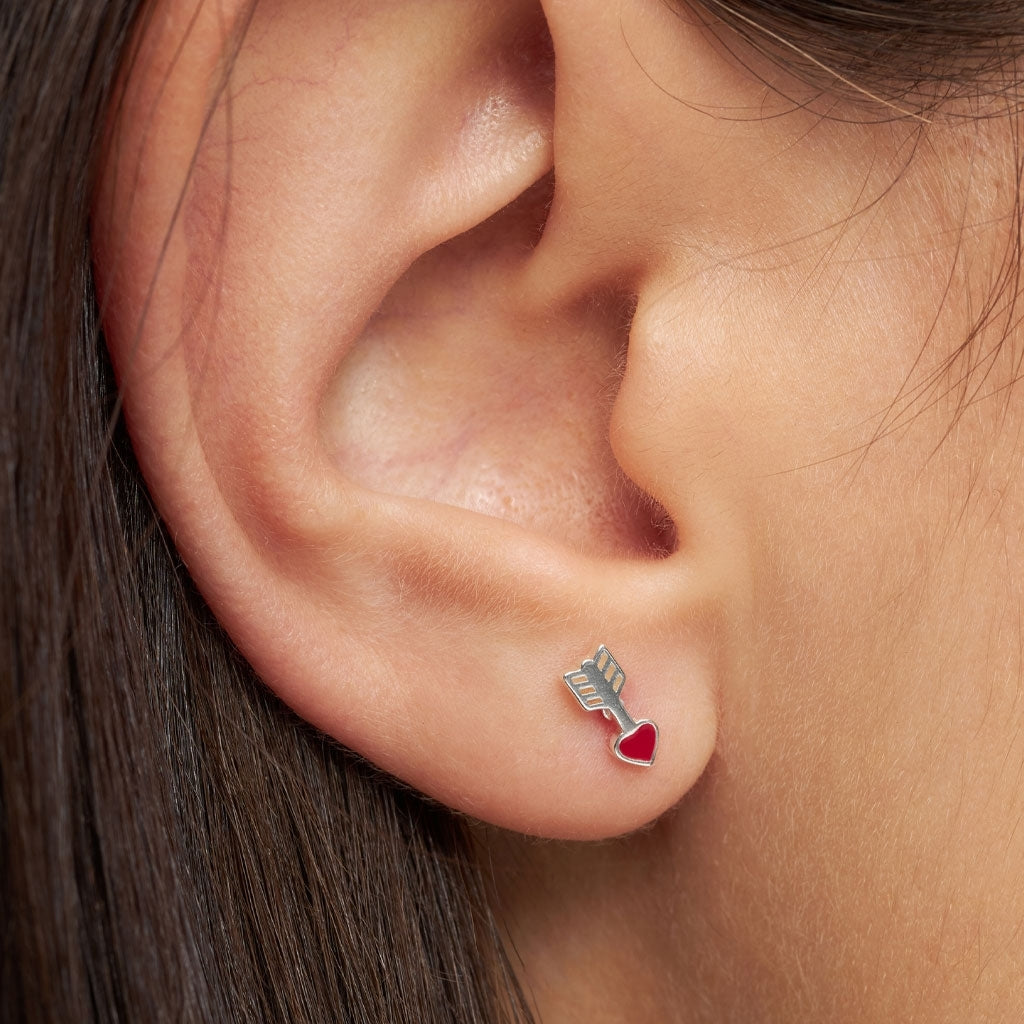 LULU Copenhagen Amor earring 1 pcs Ear stud, 1 pcs Silver
