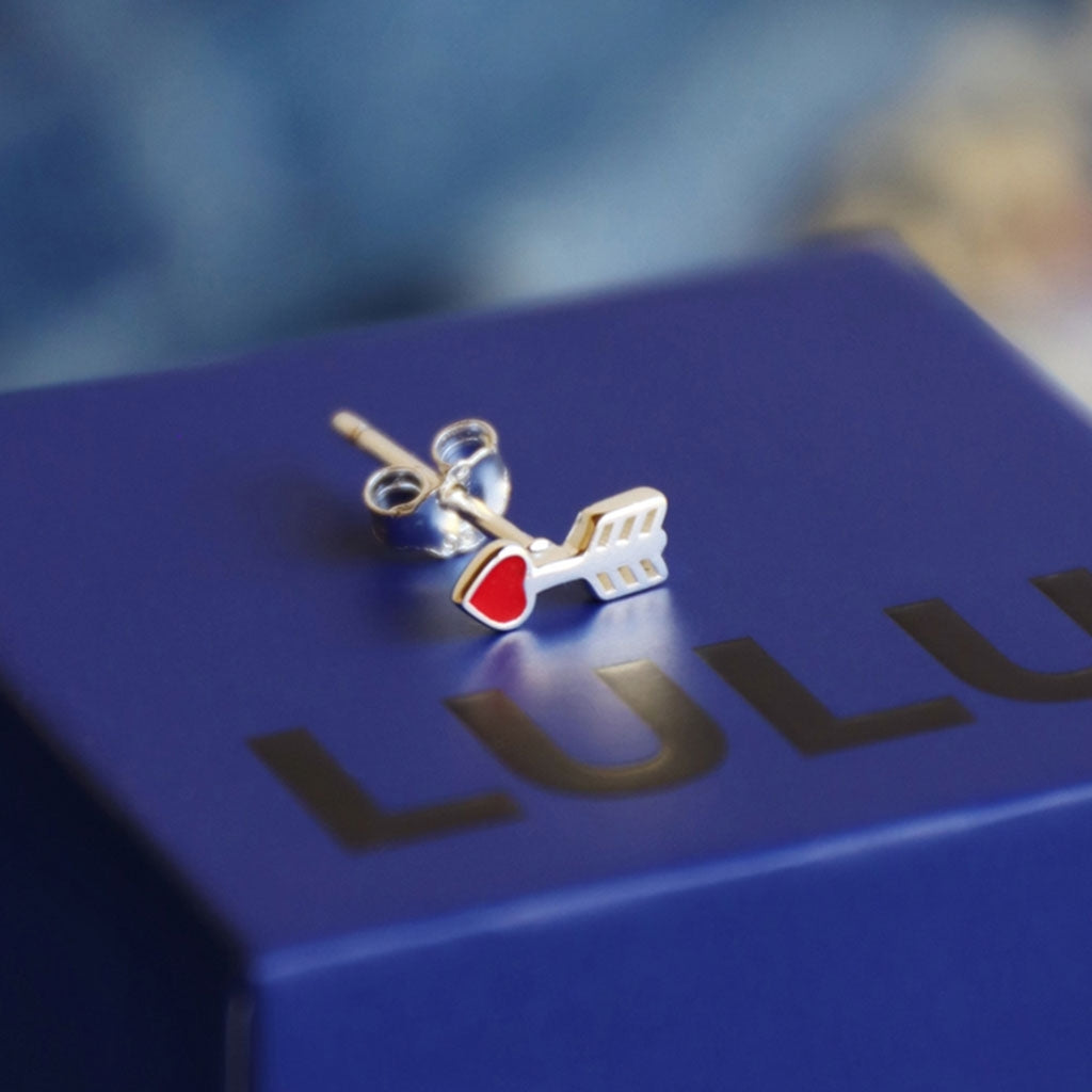 LULU Copenhagen Amor earring 1 pcs Ear stud, 1 pcs Silver