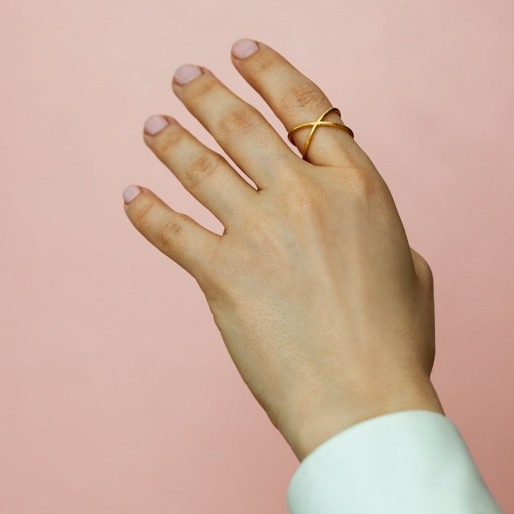 LULU Copenhagen Atom Ring Rings Gold plated