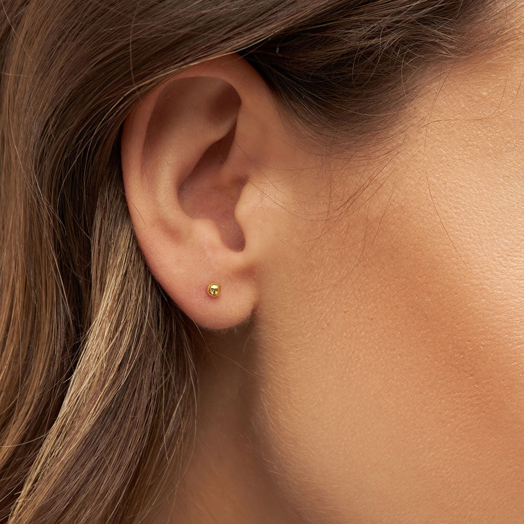 LULU Copenhagen Ball earring 1 pcs Ear stud, 1 pcs Gold plated