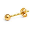 Ball earring 1 pcs - Gold plated