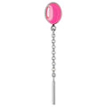 Balloon earring 1 pcs silver plated - Pink