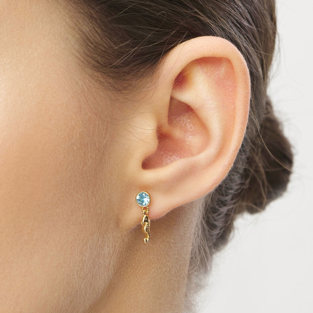 LULU Copenhagen Beach Life earring 1 pcs - Gold Plated Ear stud, 1 pcs Gold plated
