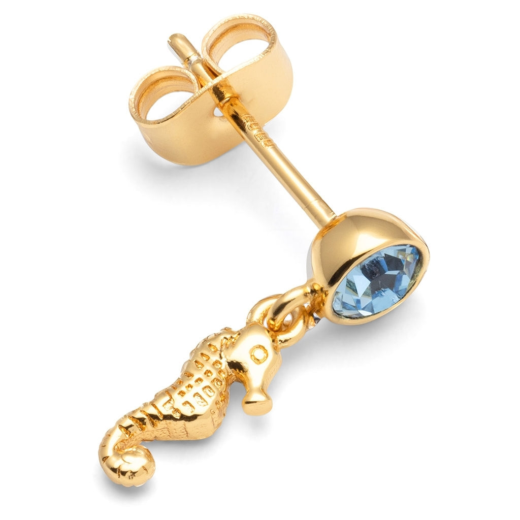 LULU Copenhagen Beach Life earring 1 pcs - Gold Plated Ear stud, 1 pcs Gold plated