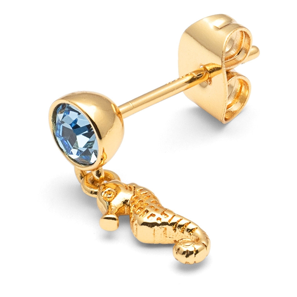 LULU Copenhagen Beach Life earring 1 pcs - Gold Plated Ear stud, 1 pcs Gold plated